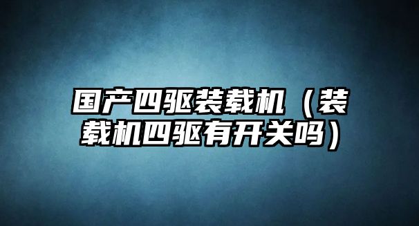 國產(chǎn)四驅(qū)裝載機(jī)（裝載機(jī)四驅(qū)有開關(guān)嗎）