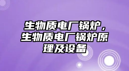 生物質(zhì)電廠(chǎng)鍋爐，生物質(zhì)電廠(chǎng)鍋爐原理及設(shè)備