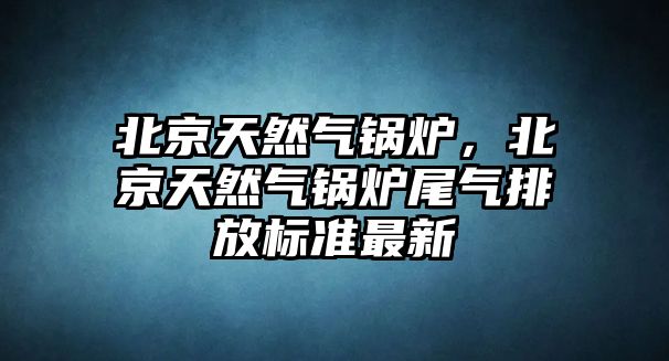 北京天然氣鍋爐，北京天然氣鍋爐尾氣排放標(biāo)準(zhǔn)最新