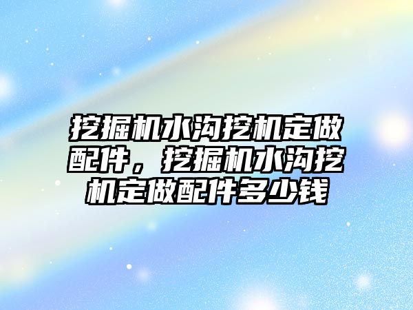 挖掘機(jī)水溝挖機(jī)定做配件，挖掘機(jī)水溝挖機(jī)定做配件多少錢