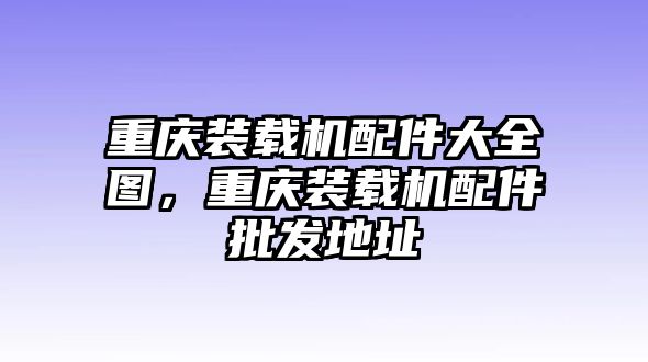 重慶裝載機配件大全圖，重慶裝載機配件批發(fā)地址