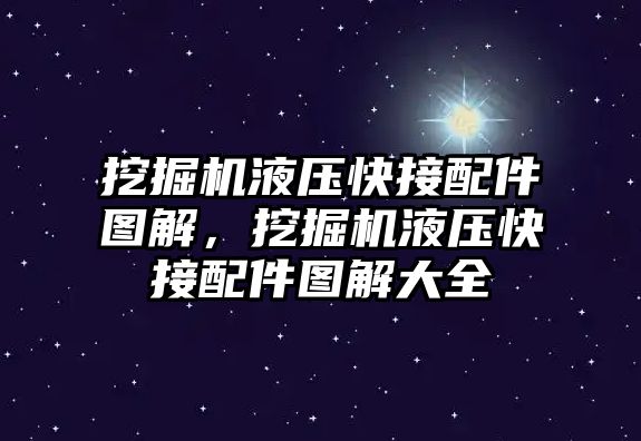 挖掘機液壓快接配件圖解，挖掘機液壓快接配件圖解大全