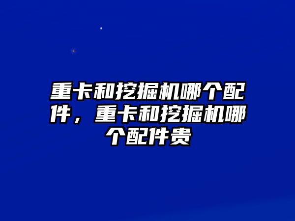 重卡和挖掘機哪個配件，重卡和挖掘機哪個配件貴