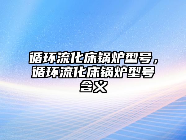 循環(huán)流化床鍋爐型號，循環(huán)流化床鍋爐型號含義