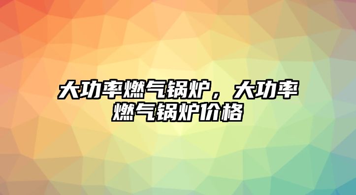 大功率燃?xì)忮仩t，大功率燃?xì)忮仩t價(jià)格