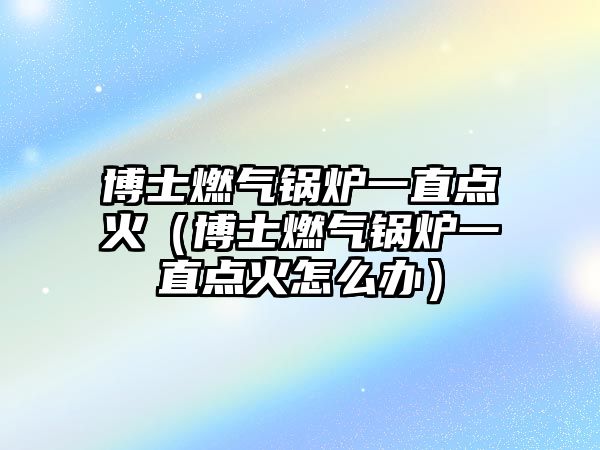 博士燃?xì)忮仩t一直點(diǎn)火（博士燃?xì)忮仩t一直點(diǎn)火怎么辦）