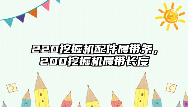 220挖掘機(jī)配件履帶條，200挖掘機(jī)履帶長度