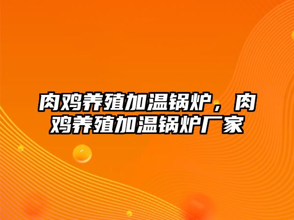 肉雞養(yǎng)殖加溫鍋爐，肉雞養(yǎng)殖加溫鍋爐廠家