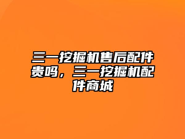 三一挖掘機(jī)售后配件貴嗎，三一挖掘機(jī)配件商城