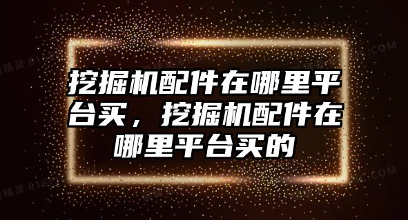 挖掘機(jī)配件在哪里平臺(tái)買(mǎi)，挖掘機(jī)配件在哪里平臺(tái)買(mǎi)的