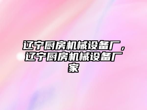 遼寧廚房機械設備廠，遼寧廚房機械設備廠家