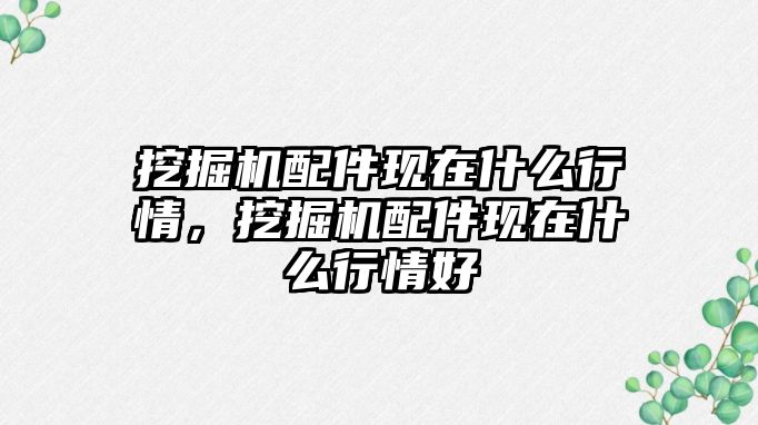 挖掘機(jī)配件現(xiàn)在什么行情，挖掘機(jī)配件現(xiàn)在什么行情好