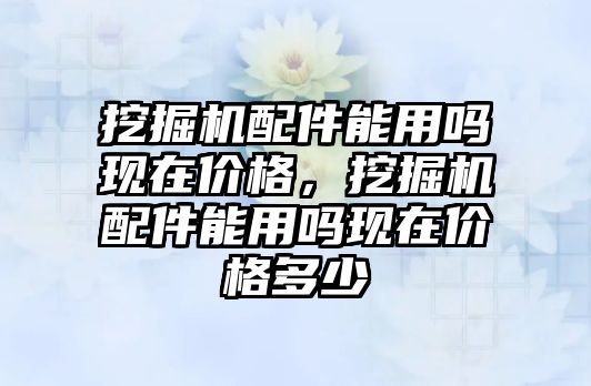 挖掘機配件能用嗎現(xiàn)在價格，挖掘機配件能用嗎現(xiàn)在價格多少