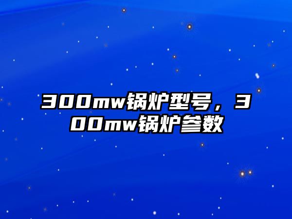 300mw鍋爐型號(hào)，300mw鍋爐參數(shù)