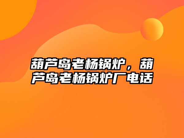 葫蘆島老楊鍋爐，葫蘆島老楊鍋爐廠電話