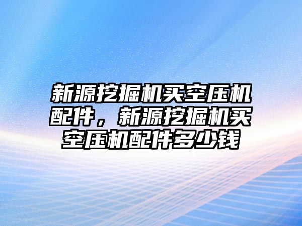 新源挖掘機(jī)買空壓機(jī)配件，新源挖掘機(jī)買空壓機(jī)配件多少錢