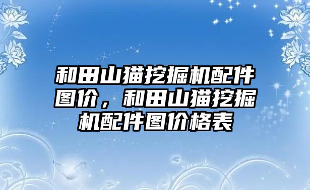 和田山貓挖掘機配件圖價，和田山貓挖掘機配件圖價格表