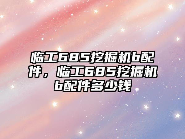 臨工685挖掘機(jī)b配件，臨工685挖掘機(jī)b配件多少錢