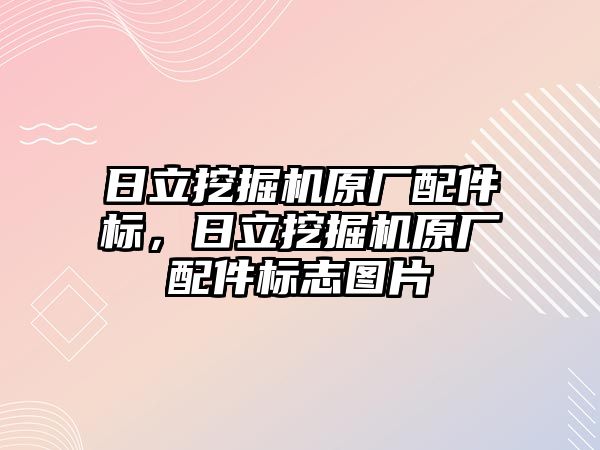 日立挖掘機原廠配件標(biāo)，日立挖掘機原廠配件標(biāo)志圖片