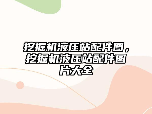 挖掘機液壓站配件圖，挖掘機液壓站配件圖片大全