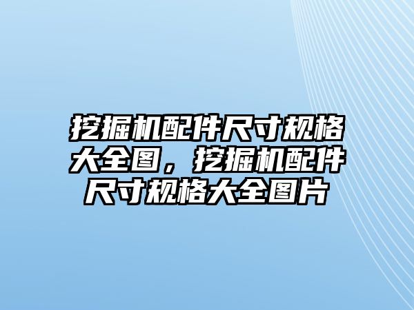 挖掘機(jī)配件尺寸規(guī)格大全圖，挖掘機(jī)配件尺寸規(guī)格大全圖片