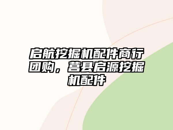 啟航挖掘機配件商行團購，莒縣啟源挖掘機配件