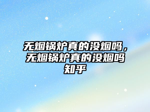 無煙鍋爐真的沒煙嗎，無煙鍋爐真的沒煙嗎知乎