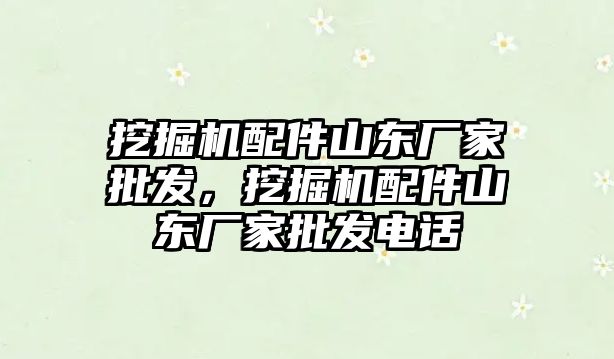 挖掘機配件山東廠家批發(fā)，挖掘機配件山東廠家批發(fā)電話