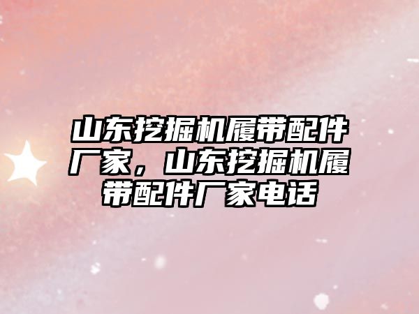 山東挖掘機履帶配件廠家，山東挖掘機履帶配件廠家電話