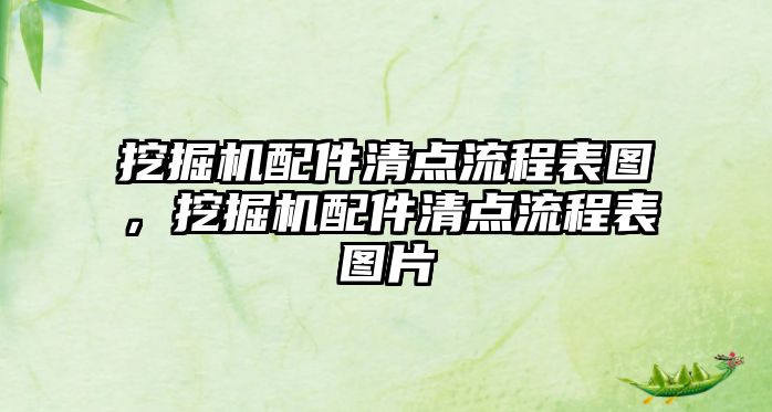 挖掘機(jī)配件清點(diǎn)流程表圖，挖掘機(jī)配件清點(diǎn)流程表圖片