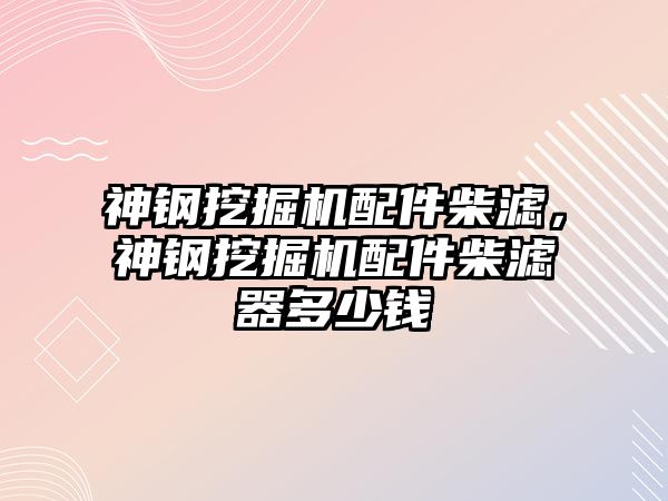 神鋼挖掘機配件柴濾，神鋼挖掘機配件柴濾器多少錢