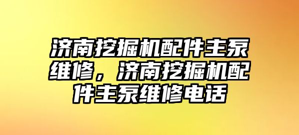 濟(jì)南挖掘機(jī)配件主泵維修，濟(jì)南挖掘機(jī)配件主泵維修電話