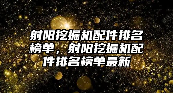 射陽挖掘機配件排名榜單，射陽挖掘機配件排名榜單最新