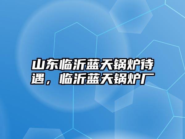 山東臨沂藍(lán)天鍋爐待遇，臨沂藍(lán)天鍋爐廠