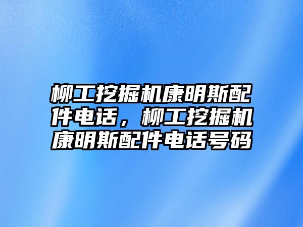 柳工挖掘機康明斯配件電話，柳工挖掘機康明斯配件電話號碼