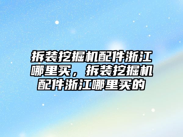 拆裝挖掘機(jī)配件浙江哪里買，拆裝挖掘機(jī)配件浙江哪里買的