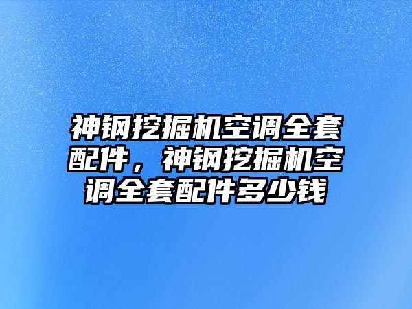 神鋼挖掘機(jī)空調(diào)全套配件，神鋼挖掘機(jī)空調(diào)全套配件多少錢