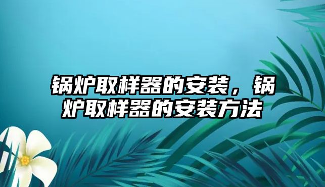 鍋爐取樣器的安裝，鍋爐取樣器的安裝方法