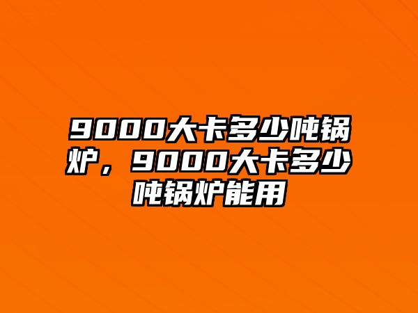 9000大卡多少噸鍋爐，9000大卡多少噸鍋爐能用