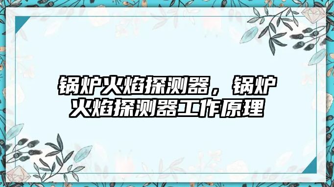 鍋爐火焰探測器，鍋爐火焰探測器工作原理