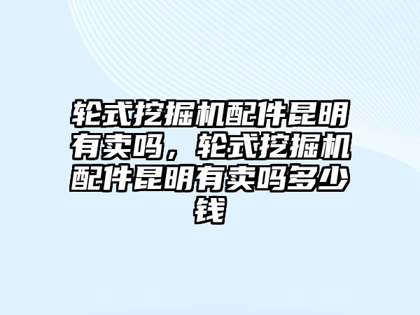 輪式挖掘機(jī)配件昆明有賣嗎，輪式挖掘機(jī)配件昆明有賣嗎多少錢