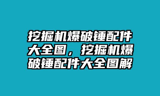 挖掘機爆破錘配件大全圖，挖掘機爆破錘配件大全圖解