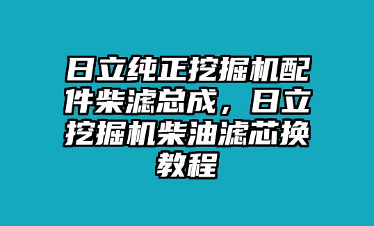 日立純正挖掘機(jī)配件柴濾總成，日立挖掘機(jī)柴油濾芯換教程