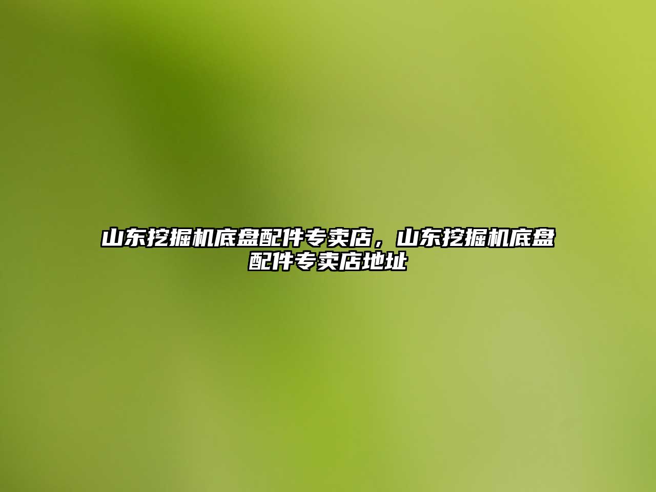 山東挖掘機(jī)底盤配件專賣店，山東挖掘機(jī)底盤配件專賣店地址