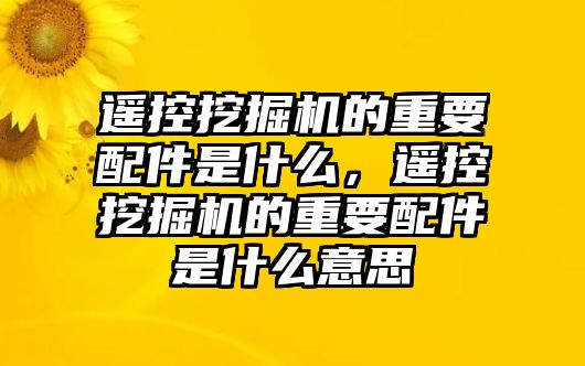 遙控挖掘機(jī)的重要配件是什么，遙控挖掘機(jī)的重要配件是什么意思