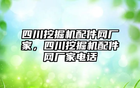 四川挖掘機配件網廠家，四川挖掘機配件網廠家電話