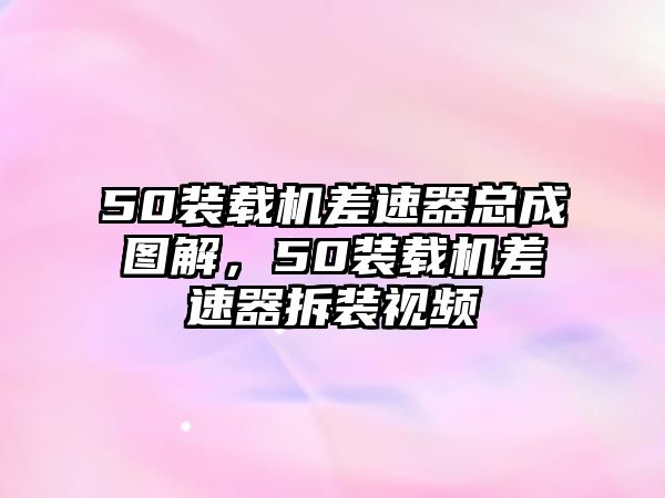 50裝載機(jī)差速器總成圖解，50裝載機(jī)差速器拆裝視頻