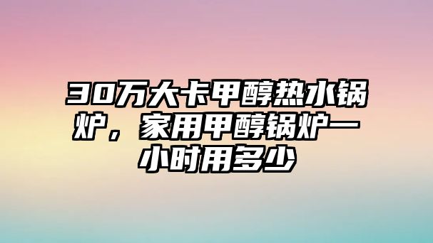 30萬大卡甲醇熱水鍋爐，家用甲醇鍋爐一小時用多少