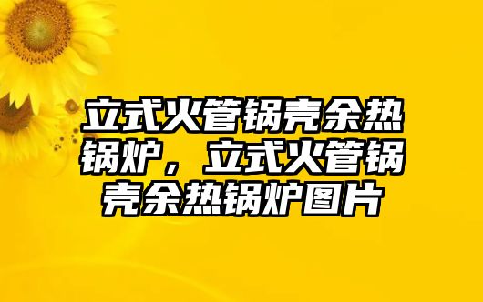 立式火管鍋殼余熱鍋爐，立式火管鍋殼余熱鍋爐圖片