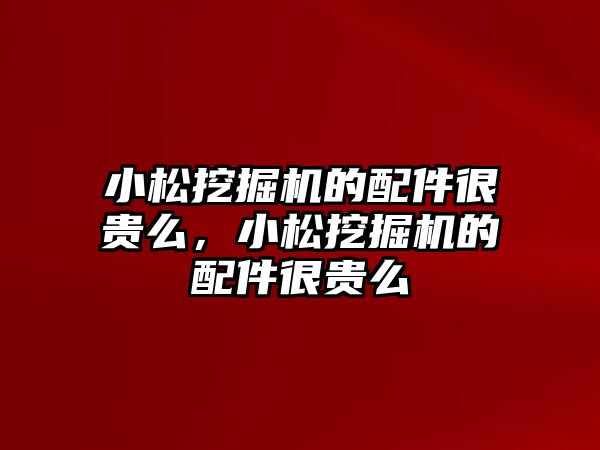 小松挖掘機(jī)的配件很貴么，小松挖掘機(jī)的配件很貴么